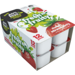 Photo of Fresh n Fruity Yoghurt 40% Less Sugar Strawberry 12 Pack