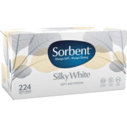 Photo of Sorbent Facial Tissues White Value 224 Pack