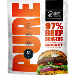 Photo of Silver Fern Farms Pure Beef With Brisket Burgers