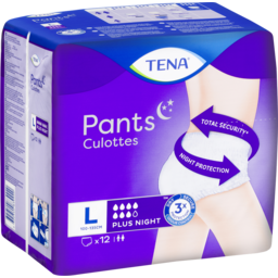 Photo of Tena Pants Plus Night Large 12 Pack 