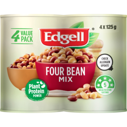 Photo of Edgell Four Bean Mix Multipack 4x125g