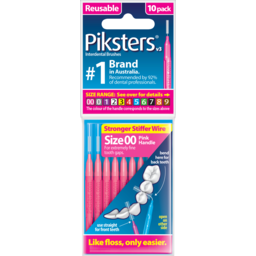 Photo of Piksters® Interdental Brushes Pink Size 00 10pk 10pk