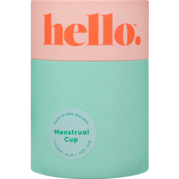 Photo of Hello. Single Menstrual Cup Blue Small / Medium