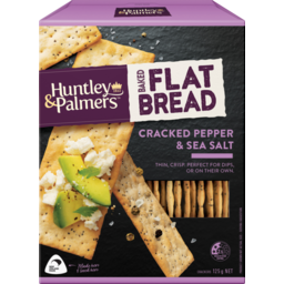 Photo of Griffins Huntley&Palmers Crackers Flat Bread Cracked Pepper Salt 125g
