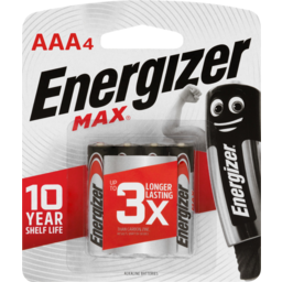Photo of Energizer Max Alkaline Aaa Batteries 4 Pack