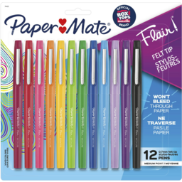 Photo of Papermate Flair Asst 12pk