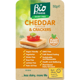 Photo of Bio Cheese Dairy Free Cheddar Flavour & Crackers