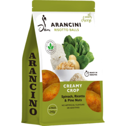 Photo of Ottimo Creamy Crop Spinach Ricotta & Pine Nuts Arancini Risotto Balls 6 Pack