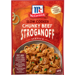 Photo of Mccormick Slow Cookers Chunky Beef Stroganoff Recipe Base