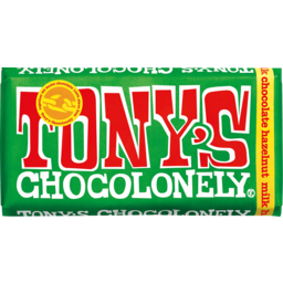 Photo of Tony's Chocolonely Milk Chocolate Hazelnut  180gm