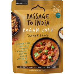 Photo of Passage Foods Passage To India Medium Rogan Josh Simmer Sauce 375g