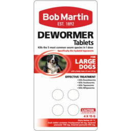 Photo of Bob Martin Dewormer For Large Dogs Tablets 15g 4 Pack