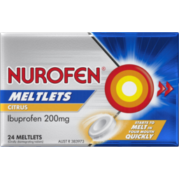 Photo of Nurofen Meltlets Citrus Ibuprofen 200mg 24 Pack