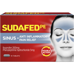 Photo of Sudafed Pe Double Action Sinus/Anti-Inflammatory 10