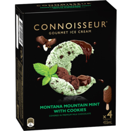 Photo of Connoisseur Gourmet Ice Cream Montana Mountain Mint with Cookies Ice Cream 4pk