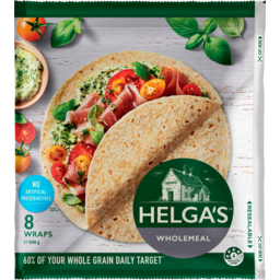 Photo of Helgas Traditional Wholemeal Wraps 8 Pack