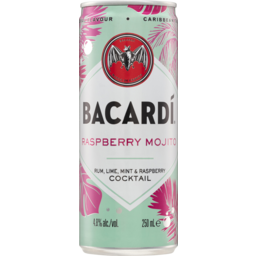 Photo of Bacardi Raspberry Mojito Cocktail Rtd