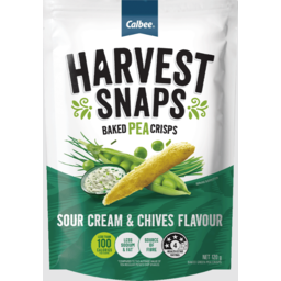Photo of Harvest Snaps Baked Pea Snaps Sour Cream & Chives