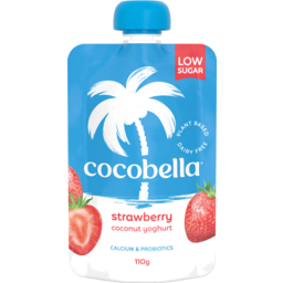 Photo of Cocobella Coconut Yoghurt Pouch Strawberry Low Sugar