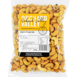 Photo of Orchard Valley Cashews Salted 500gm