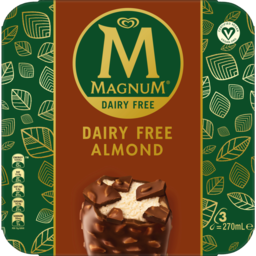 Photo of Magnum Dairy Free Frozen Dessert Sticks Almond 3 X 90 Ml 270ml