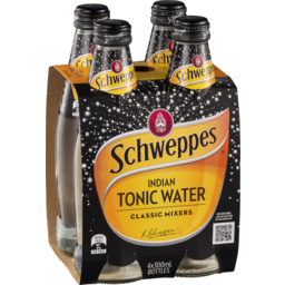 Photo of Soft Drinks, Schweppes Classic Mixers Indian Tonic Water 4 x 300 ml