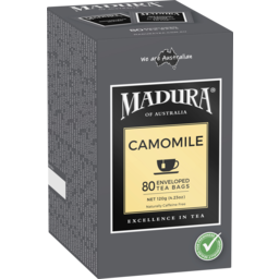Photo of Madura Camomile 80 Enveloped Tea Bags