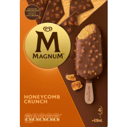 Photo of Streets Magnum Honeycomb Crunch Ice Creams 4 Pack 428ml