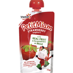 Photo of Yoplait Petit Miam Yoghurt Strawberry Pouch 70g