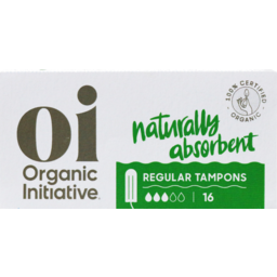 Photo of Organic Initiative Regular Tampons 16 Pack