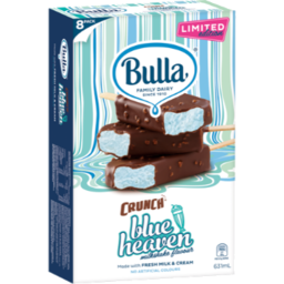 Photo of Bulla Ice Creams Crunch Blue Heaven Milk Shake 8pk
