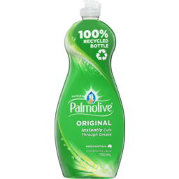 Photo of Palmolive Ultra Strength Concentrate Dishwashing Liquid 750ml, Original, Tough On Grease, Recyclable Bottle 750ml