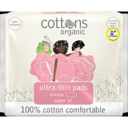 Photo of Cottons Napkins Ultra Thin Wings Supers 12pk