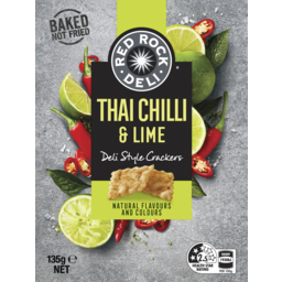 Photo of Red Rock Deli Thai Chilli & Lime Deli Style Crackers 135g