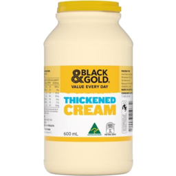 Photo of Black & Gold Thickened Cream 600ml