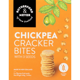 Photo of Rutherford & Meyer Crackerbites Chickpea With 3 Seeds 140g