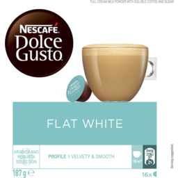 Photo of Nescafe Dolce Gusto Flat White Coffee Capsules 16 Pack 187g