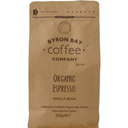 Photo of Byron Bay Coffee Organic Espresso Whole Bean