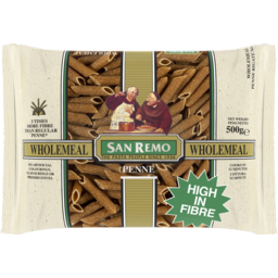 Photo of San Remo Penne Wholemeal Pasta 500g