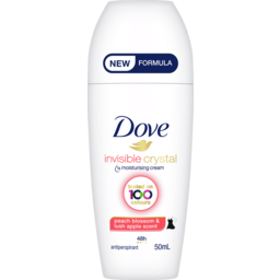 Photo of Dove Women Invisible Crystal Peach Blossom & Lush Apple Antiperspirant Roll On 50ml