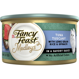 Photo of Fancy Feast Adult Medleys Tuna Tuscany With Long Grain Rice & Garden Greens In A Savory Sauce Wet Cat Food