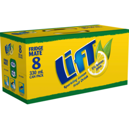 Photo of Lift Lemon Soft Drink Cans 330ml 8 Pack
