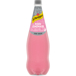 Photo of Schweppes Zero Sugar Pink Lemonade Soft Drink Bottle 1.1l