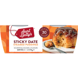 Photo of Aunt Bettys Sticky Date Steamed Puddings 2x95g