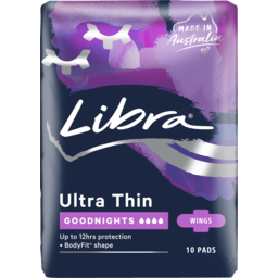 Photo of Libra Ultra Thin Goodnights Wings Sanitary Pads 10 Pack