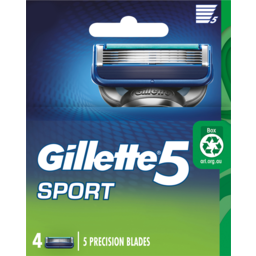 Photo of Gillette 5 Sport Replacement Cartridges 4 Count