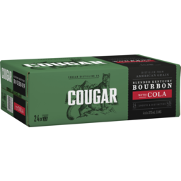 Photo of Cougar Bourbon & Cola 4.5% 4 X 6 X 375ml Can 6.0x375ml
