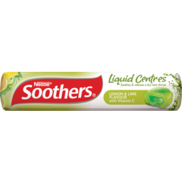 Photo of Soothers Lemon & Lime Flavour With Vitamin C Liquid Centre Lozenges 10 Pack