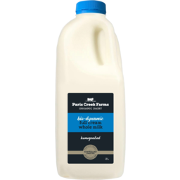 Photo of Paris Creek Farms Organic Bio Dynamic Full Cream Whole Milk Homogenised Fresh Milk 2l