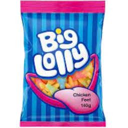 Photo of Big Lolly Fizzy Chick Feet 140g